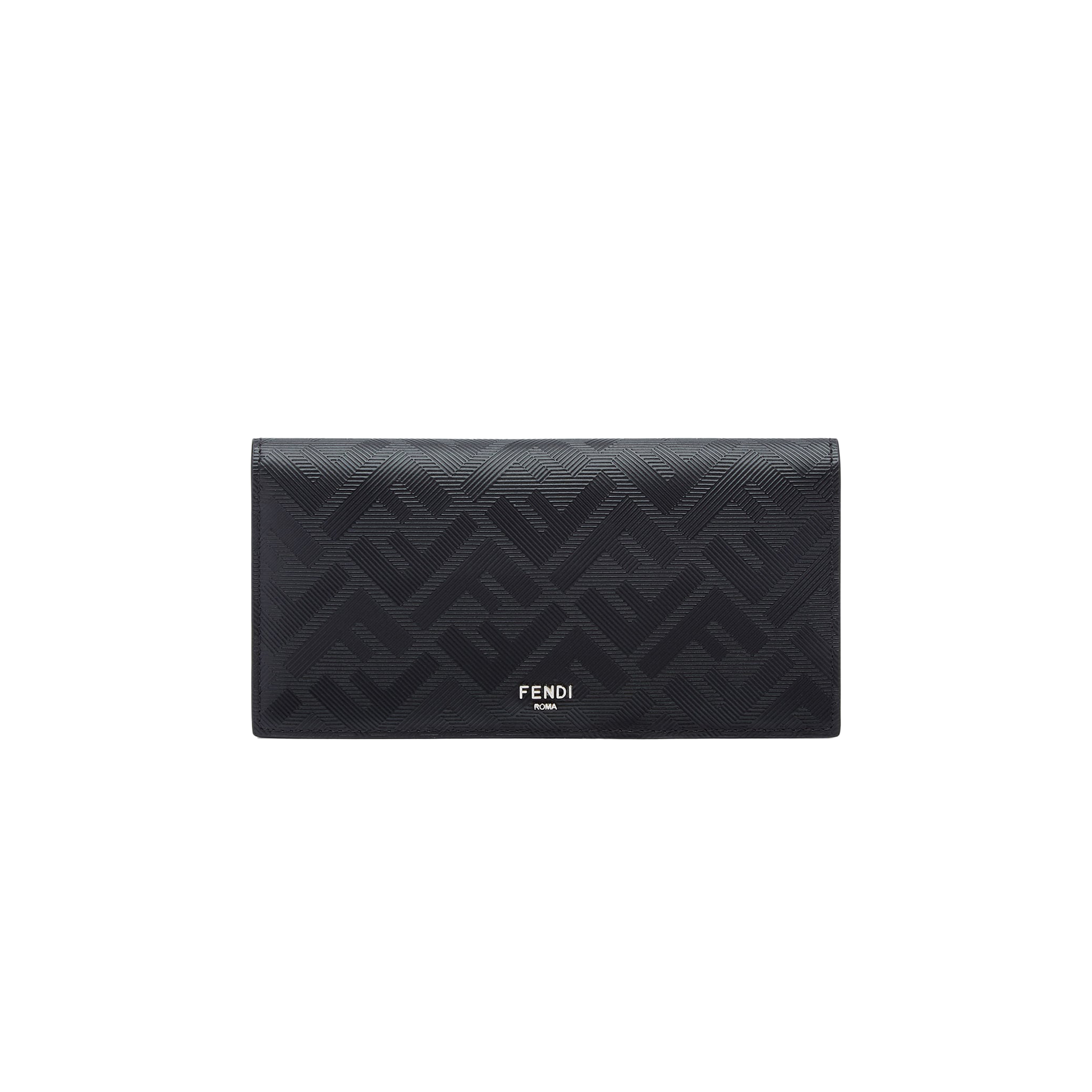 FENDI SHADOW WALLET BLACK LEATHER WALLET 7M0355AJF4F19KP (19*9.5*1.5cm)